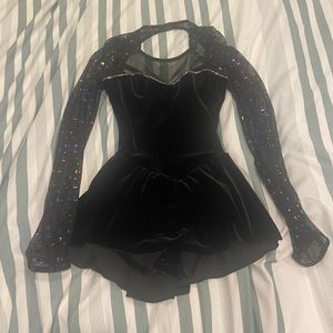 Customized Swarovski velvet ice dress extra small